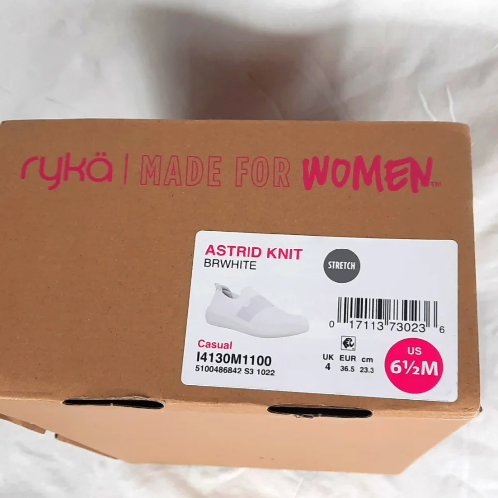 Ryka Astrid Knit Womens Shoes Size 6.5 M White Sneakers Surround Fit Stretch - Picture 13 of 13